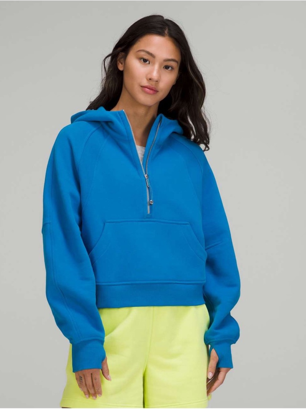 Poolside Scuba Oversized 1/2 Zip Hoodie Lululemon - Picture 7 of 8